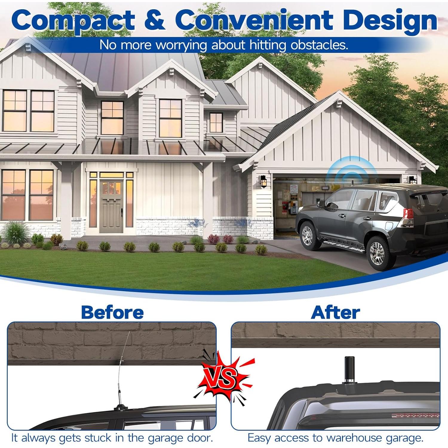 Antena de Radio Móvil Bingfu Doble Banda VHF UHF 9cm