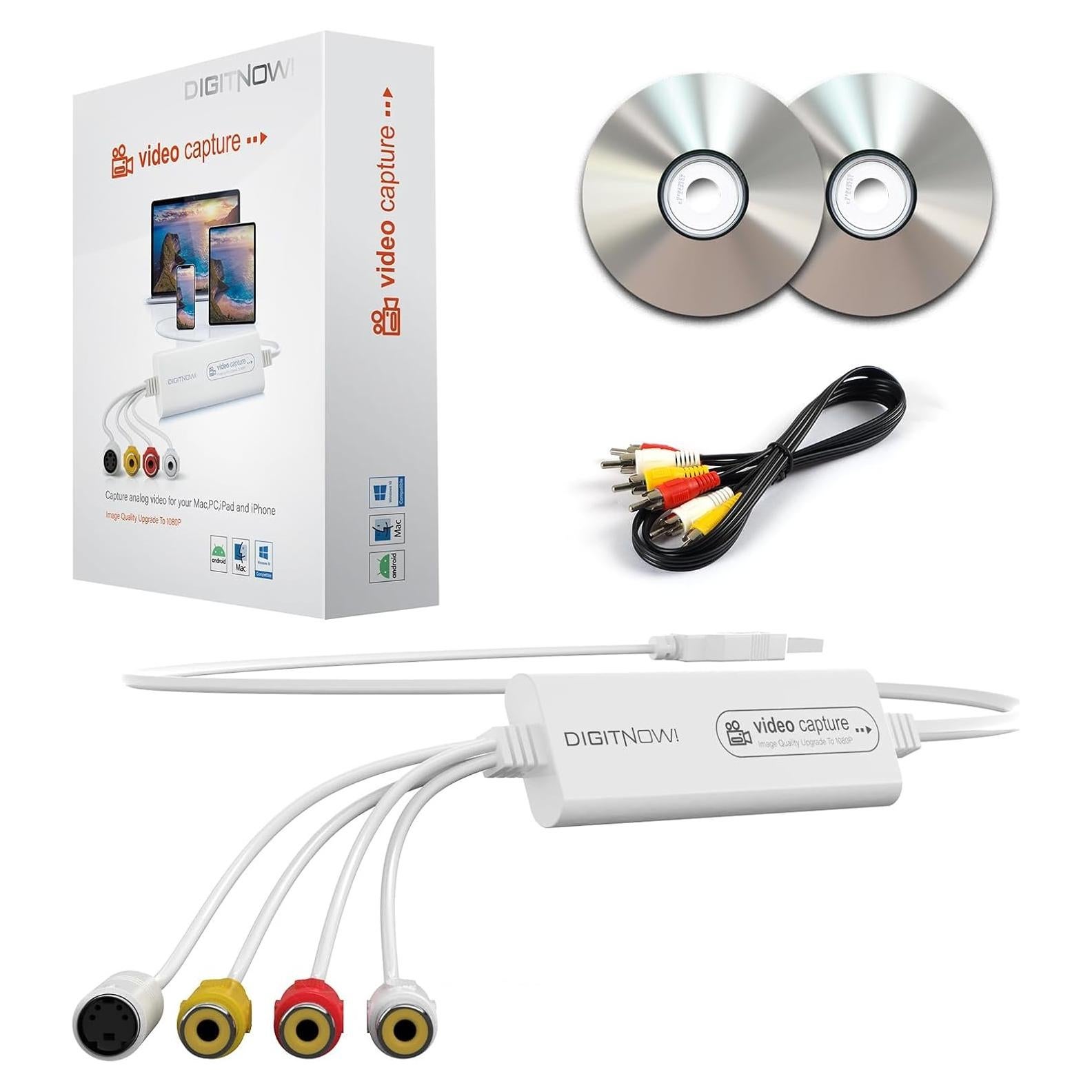 Convertidor de VHS a Digital VIXLW USB, Captura Video 1080p