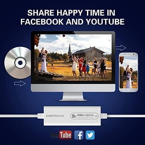 Convertidor de VHS a Digital VIXLW USB, Captura Video 1080p