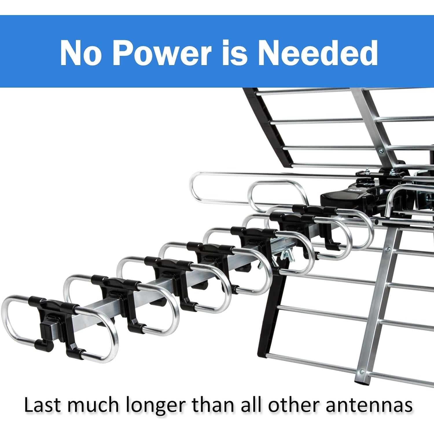 Antena HDTV Five Star 200 Millas UHF/VHF 4K ATSC 3.0