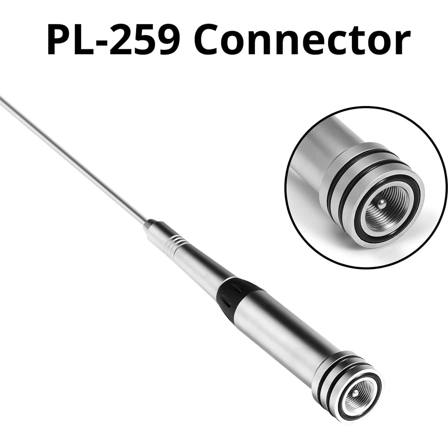 Antena Móvil Radioddity UV-711 775mm Doble Banda 144/430MHz