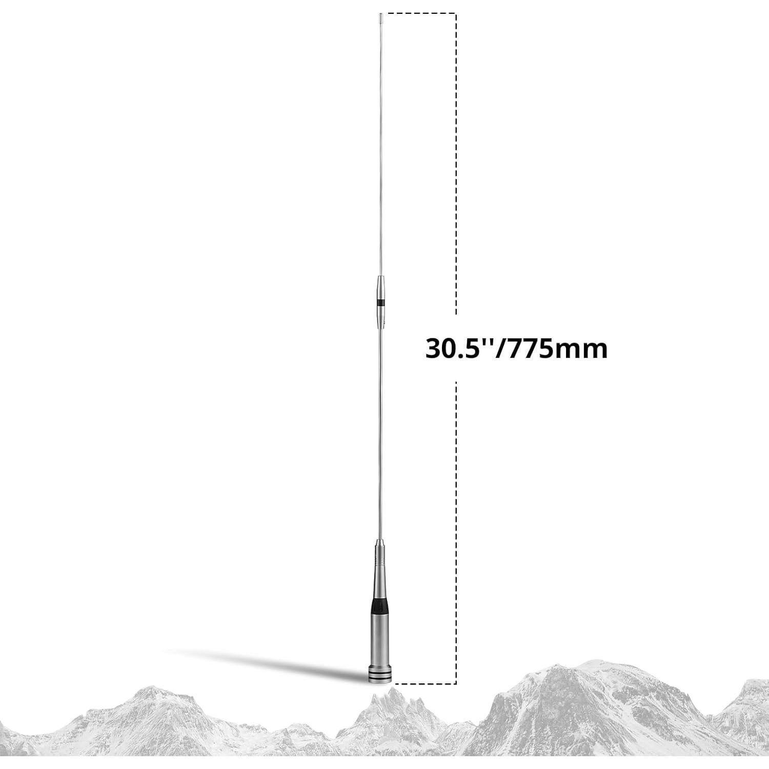 Antena Móvil Radioddity UV-711 775mm Doble Banda 144/430MHz