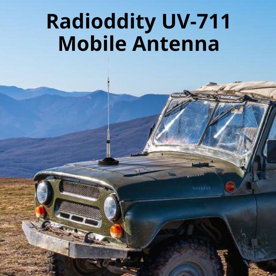 Antena Móvil Radioddity UV-711 775mm Doble Banda 144/430MHz