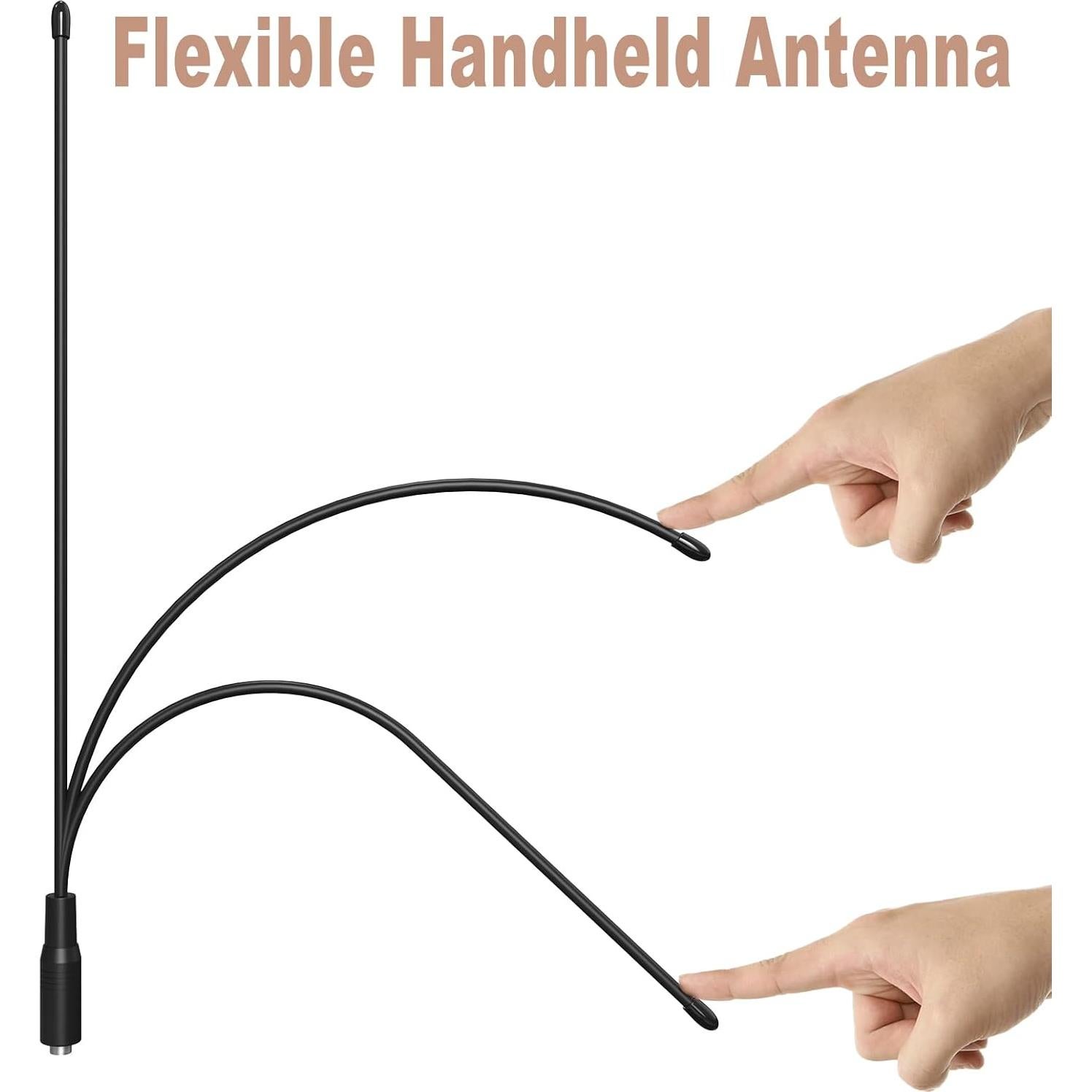 Antena de Varilla SAMCOM 38.4 cm Doble Banda VHF/UHF 20W