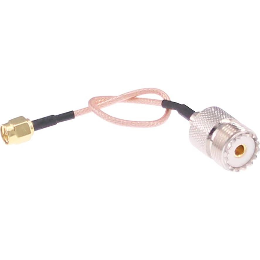 Cable Coaxial RF SMA Macho a UHF SO-239 Hembra 15cm 2pcs