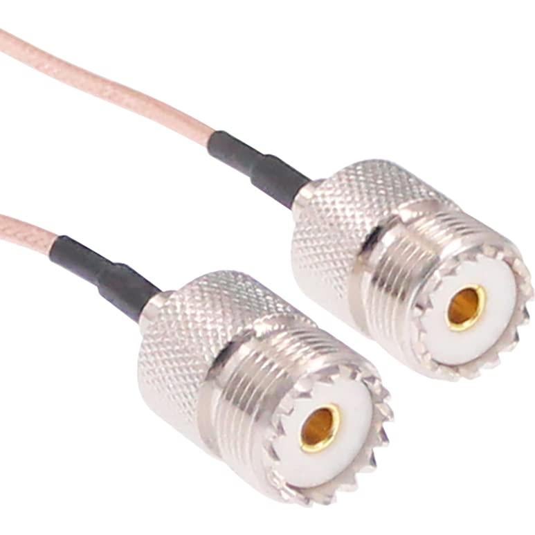 Cable Coaxial RF SMA Macho a UHF SO-239 Hembra 15cm 2pcs
