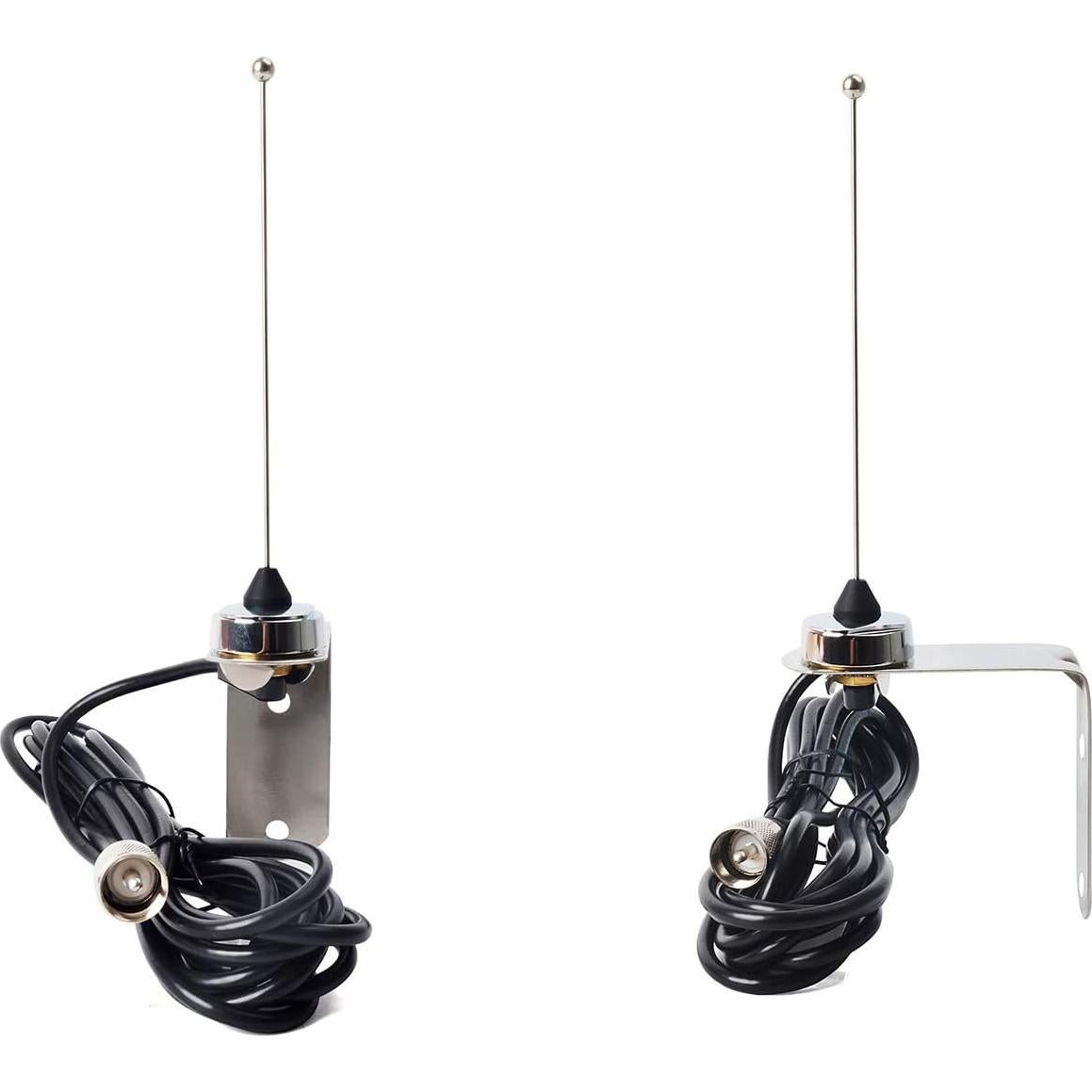 Antena UHF HYS 70cm NMO 400-470MHz con Soporte Acero Inoxidable