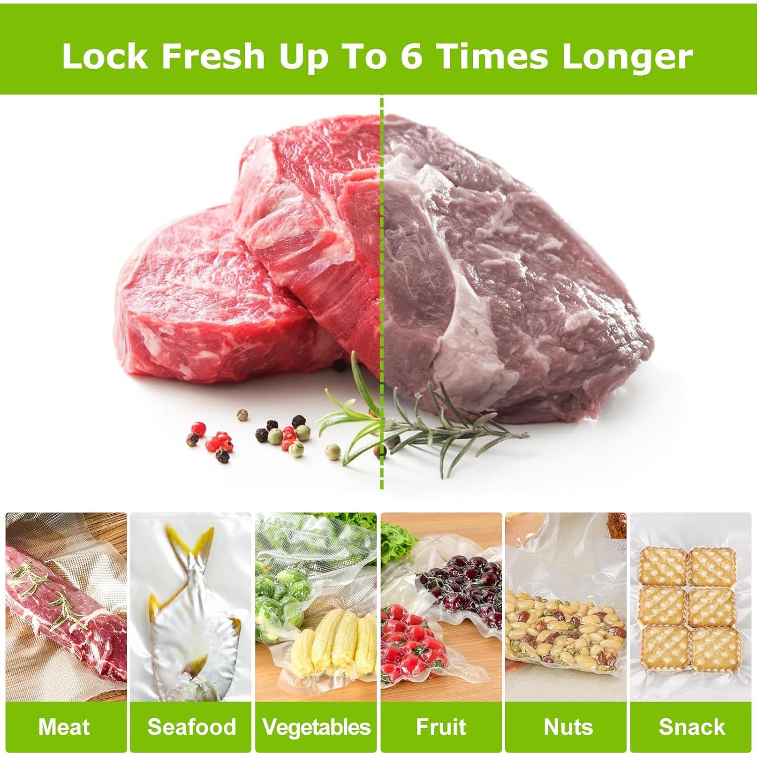 Bolsas de Sellado al Vacío Bonsenkitchen 2 Rollos 28x15m