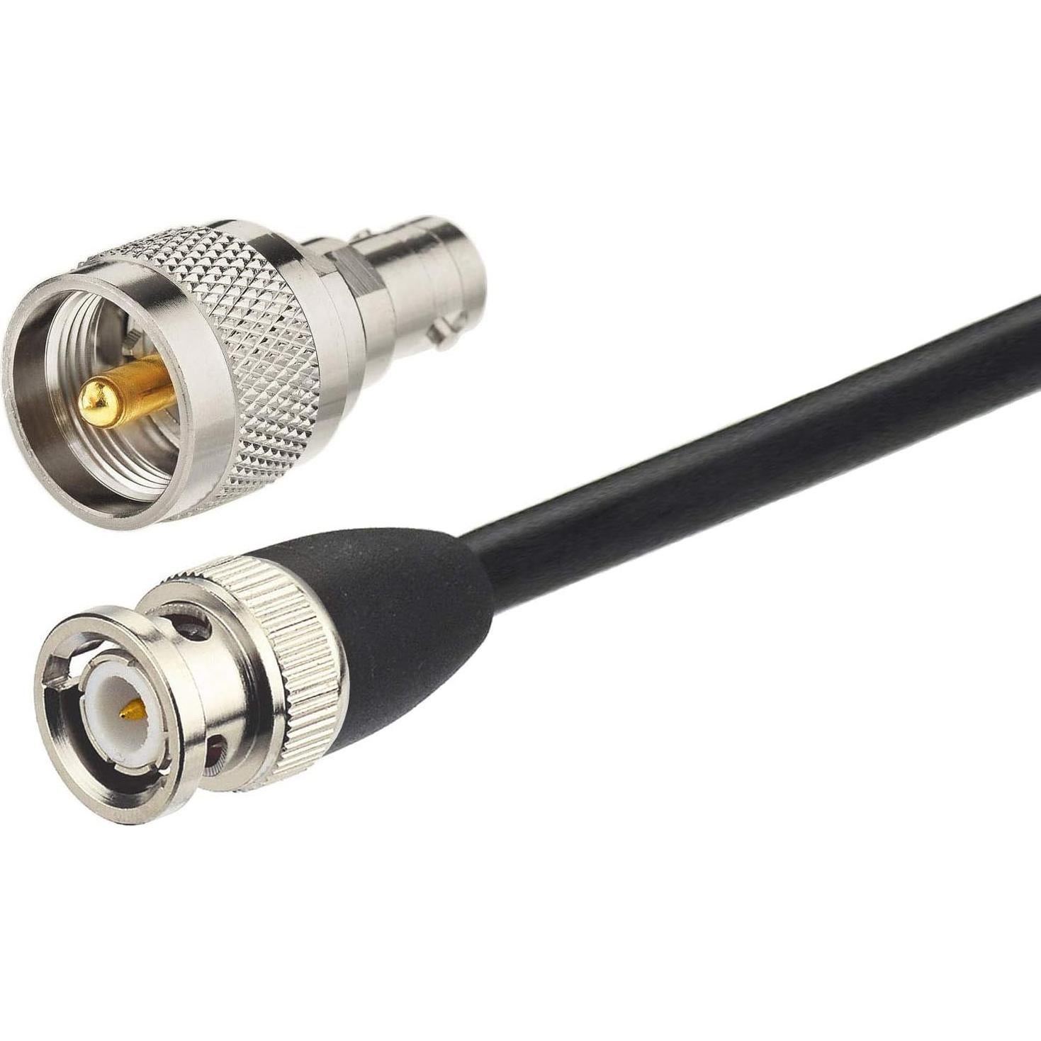 Bingfu 27MHz CB Radio Antenna Soft Whip Magnetic Base BNC & PL259 Male Compatible with Cobra Midland Uniden Maxon President Portable Handheld CB Radio Car Mobile Scanner