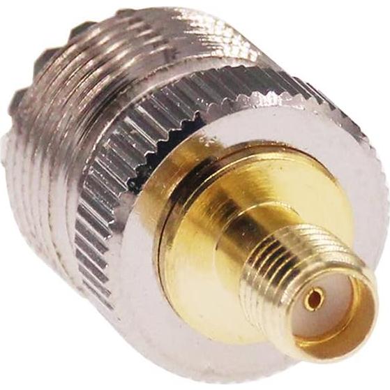 Adaptador Coaxial SMA Femenino a UHF Femenino SO239 - 2 Pcs