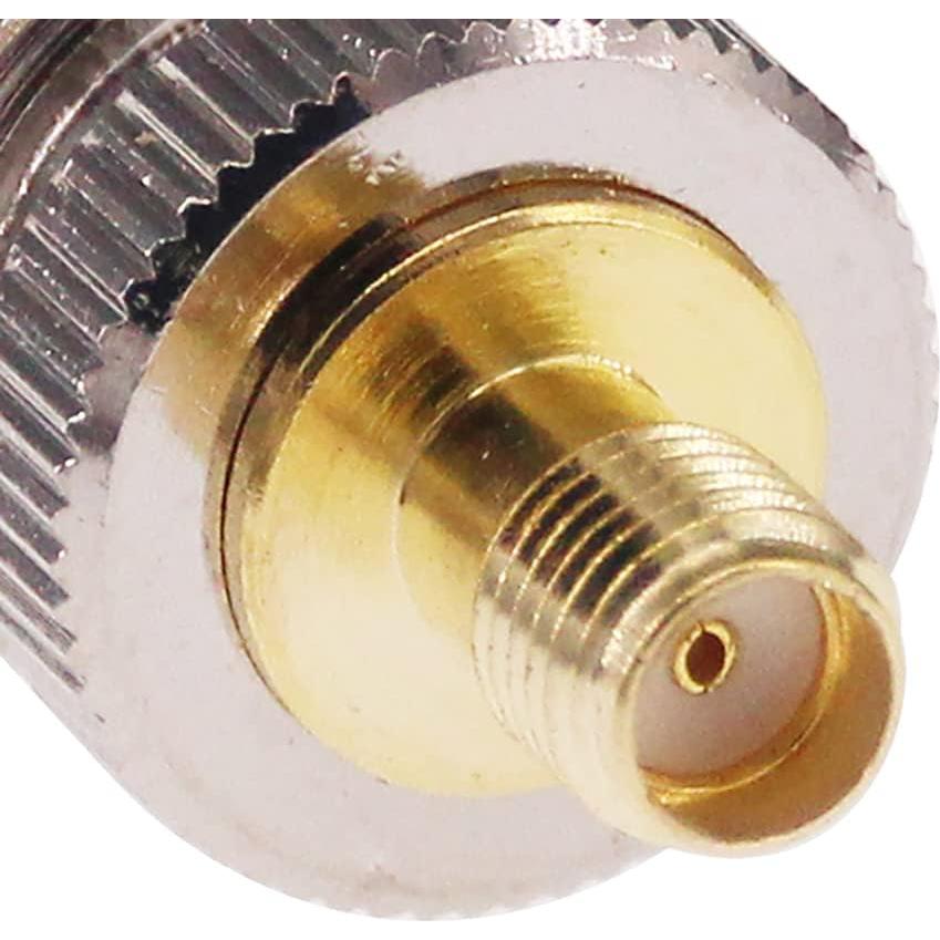 Adaptador Coaxial SMA Femenino a UHF Femenino SO239 - 2 Pcs