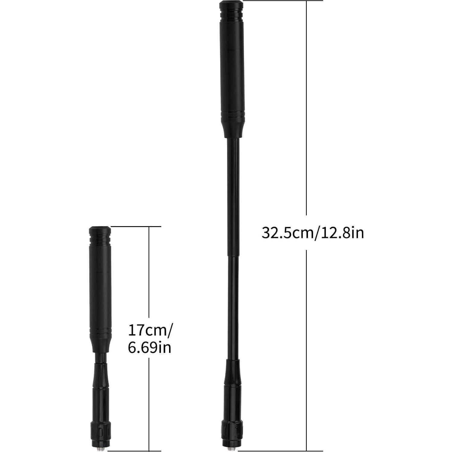 Antena Telescópica VHF/UHF Eightwood 136-470MHz SMA Femenino