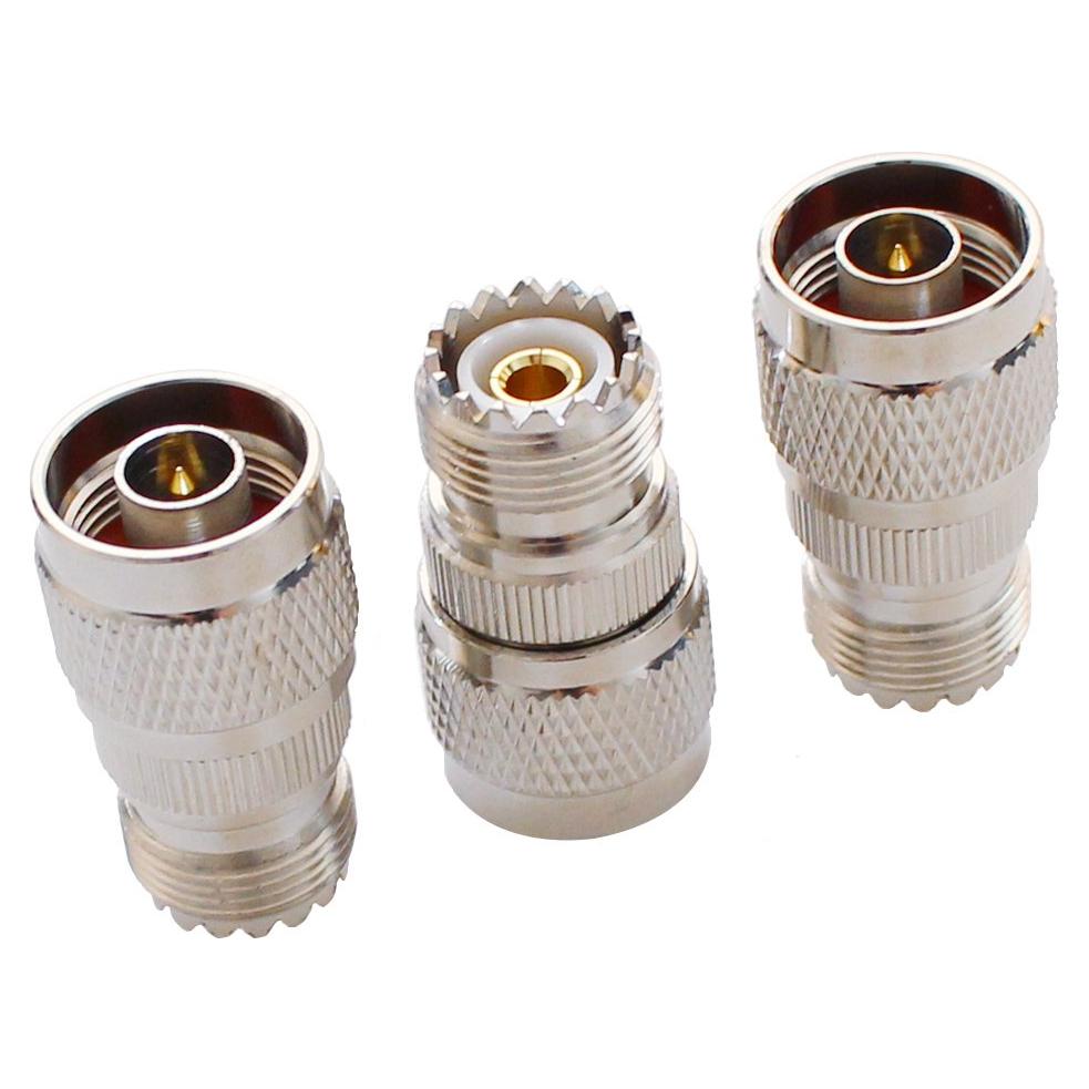 Adaptador Coaxial N Macho a UHF Hembra 3 Pcs Exgoofit