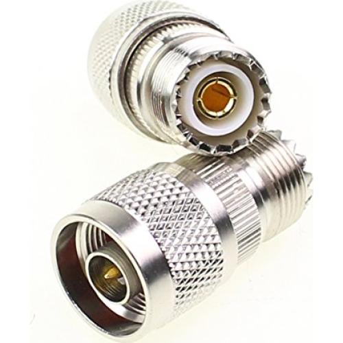 Adaptador Coaxial N Macho a UHF Hembra 3 Pcs Exgoofit