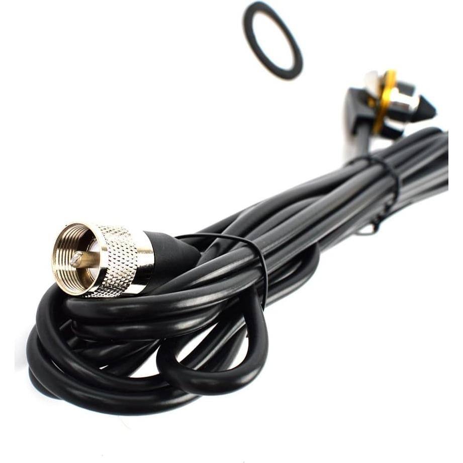 Antena Móvil VHF HYS TCJ-N1 136-174 MHz con Cable RG58 4m