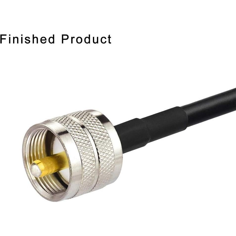 Kit de Conectores Crimp PL259 y SO239 Superbat - 10 Piezas