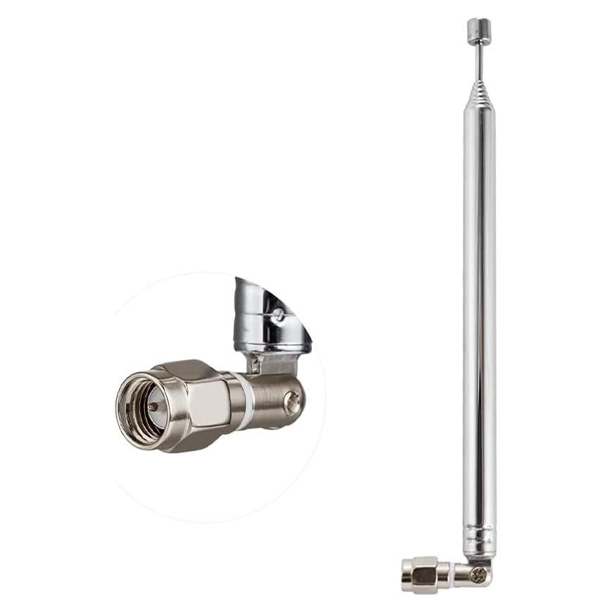 Antena Telescópica SMA Macho 8 Secciones 73.5cm para Radio TV