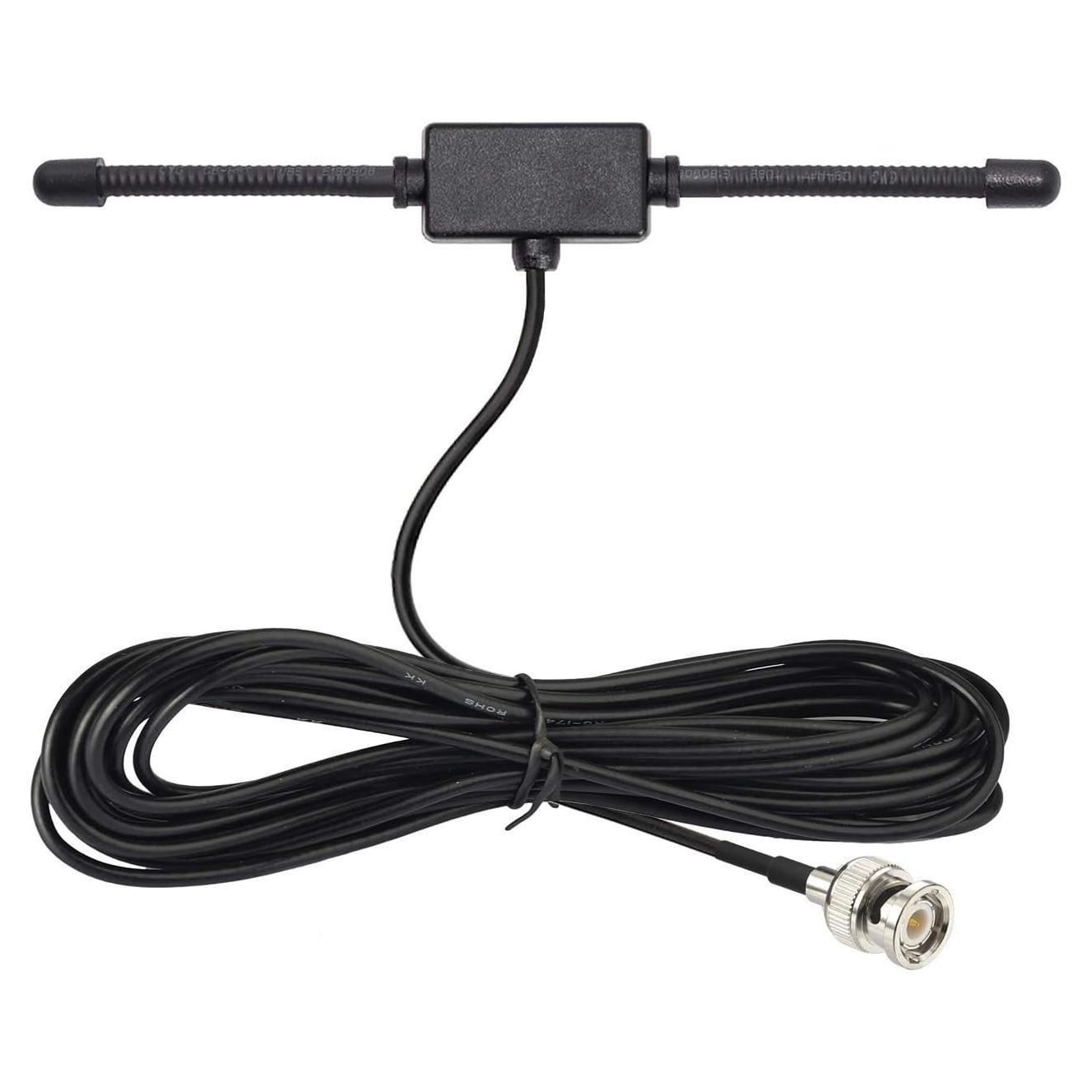 Antena Adhesiva Bingfu BNC Macho para Escáner VHF UHF 3m