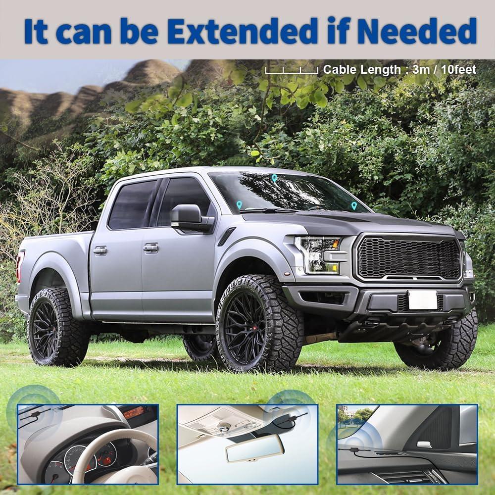 Antena Adhesiva Bingfu BNC Macho para Escáner VHF UHF 3m