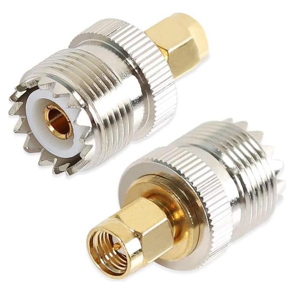 Adaptador UHF hembra a SMA macho TengKo - 2 paquetes