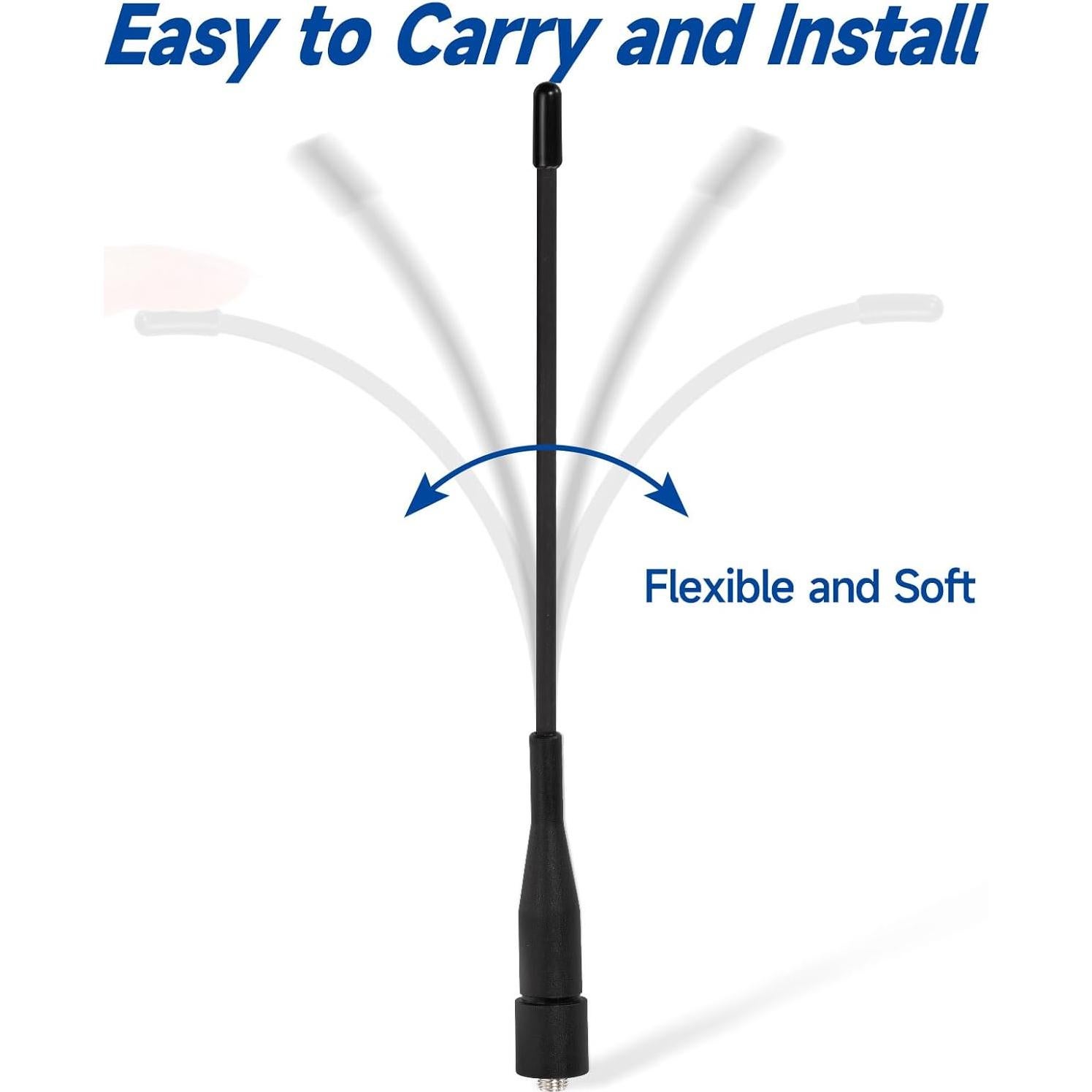 Antena de Radio de Dos Vías Eightwood 15cm SMA Femenina 2-Pack