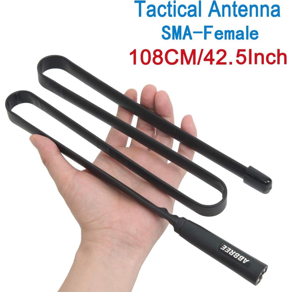 Antena Táctica ABBREE 108 cm SMA-Femenino 144/430 MHz