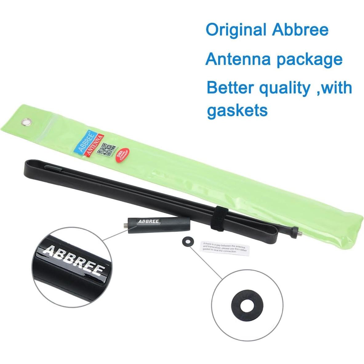Antena Táctica ABBREE 108 cm SMA-Femenino 144/430 MHz