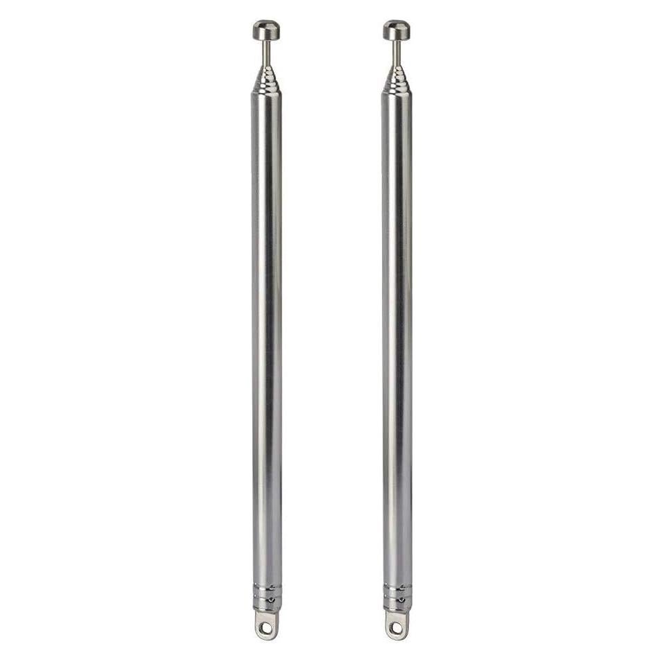 Antena Telescópica Bingfu 74cm AM FM Reemplazo Paquete de 2