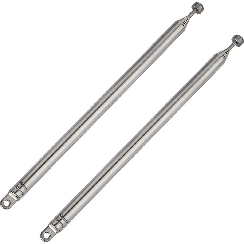 Antena Telescópica Bingfu 74cm AM FM Reemplazo Paquete de 2