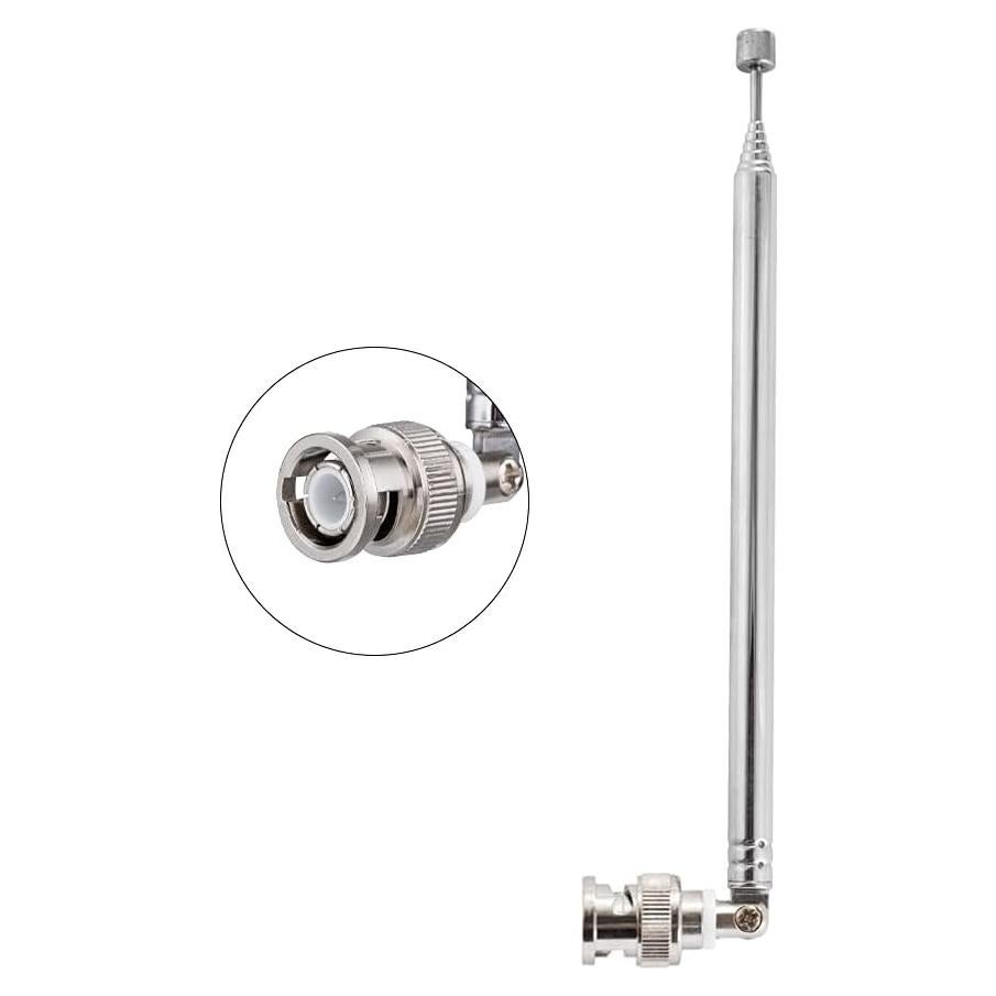 Conector BNC Macho Antena Telescópica 7 Secciones 68.5cm