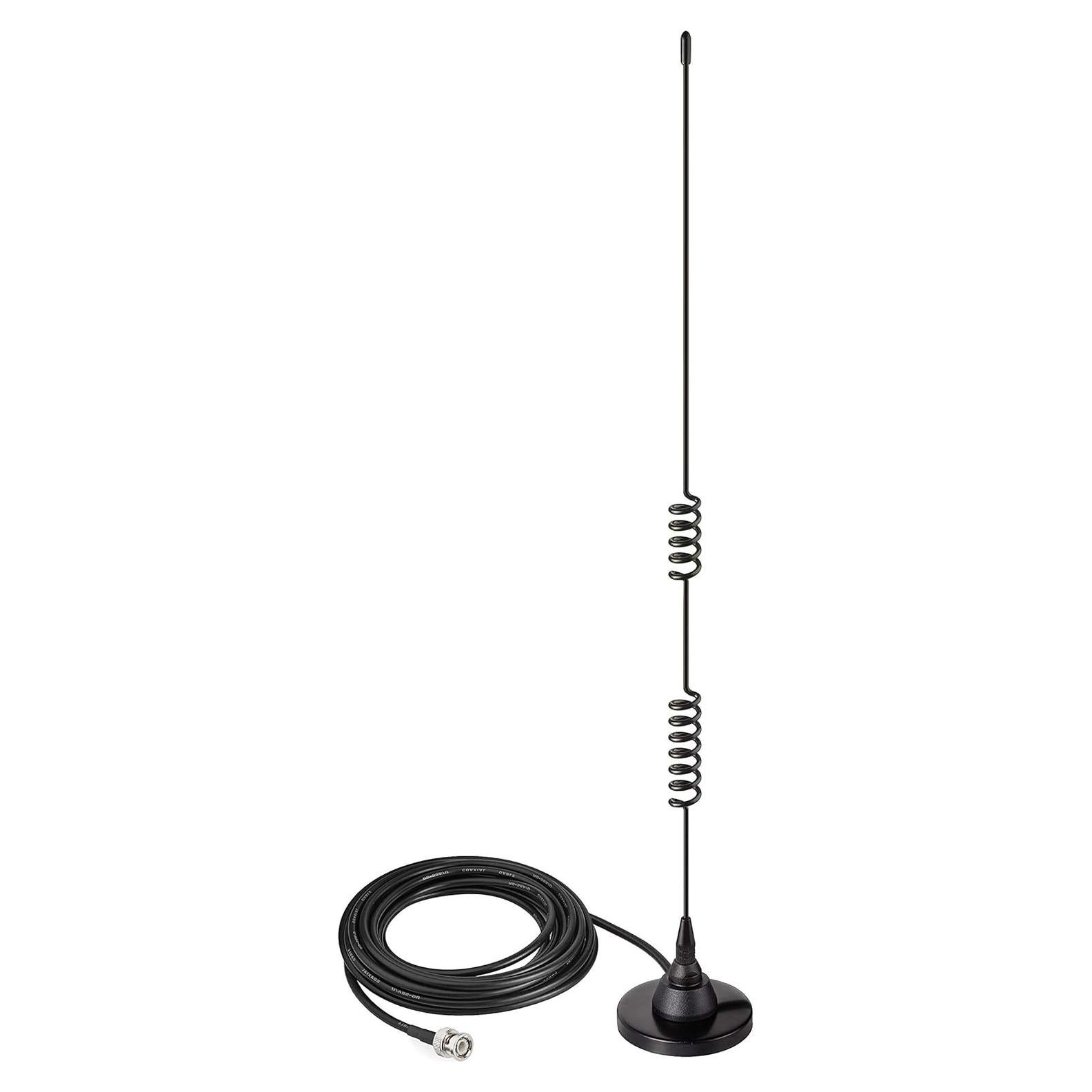 Antena de Radioaficionado Bingfu BNC Magnética 45cm 3m RG58