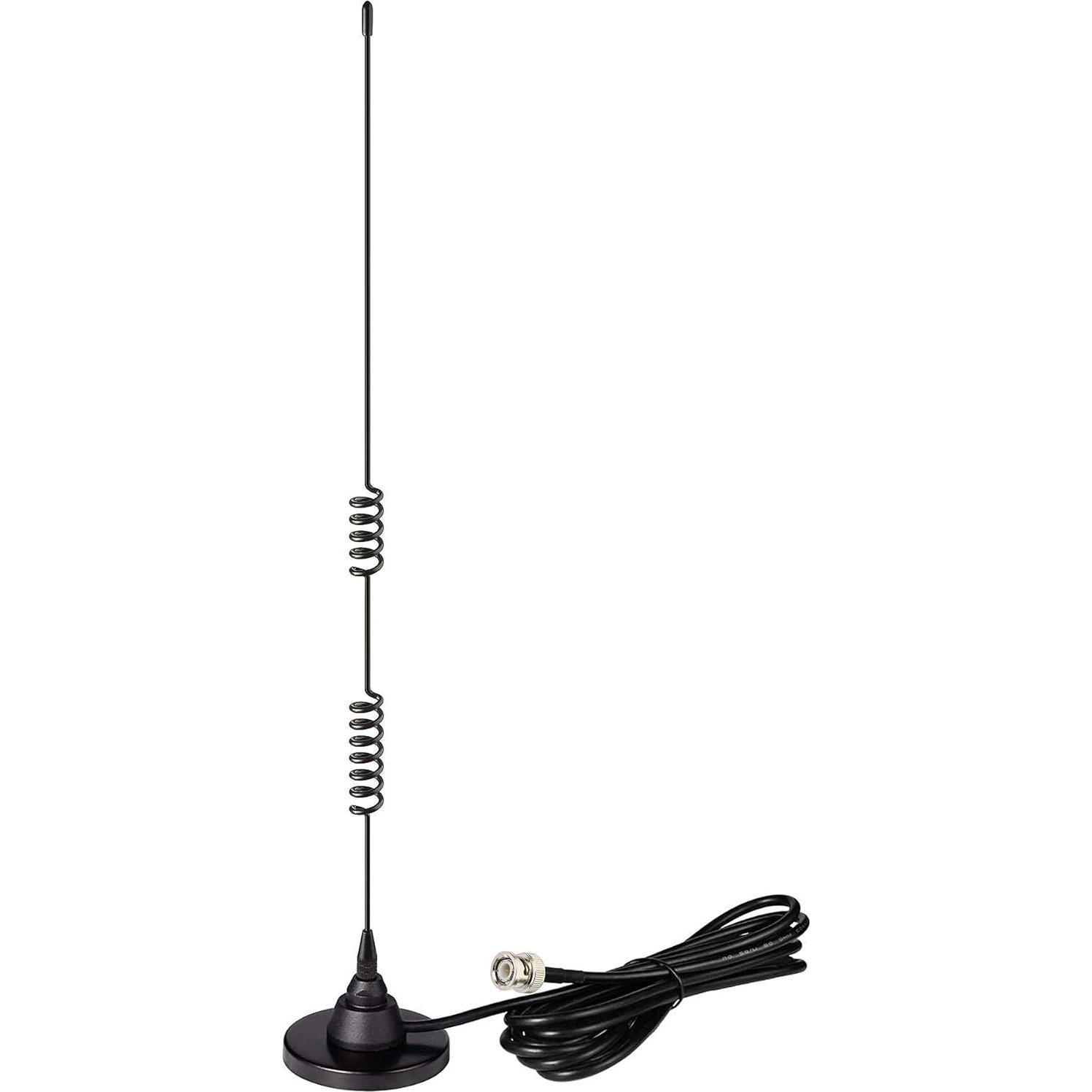 Antena de Radioaficionado Bingfu BNC Magnética 45cm 3m RG58