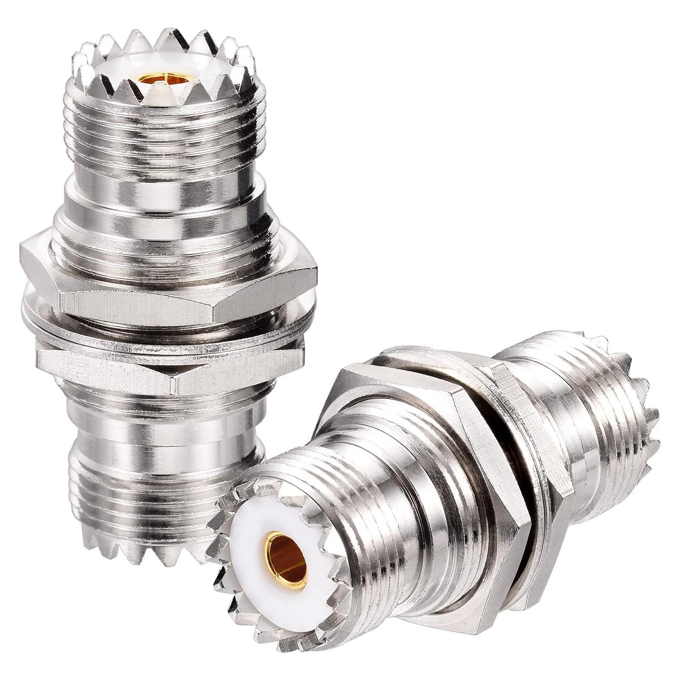 Conector de panel SO-239 Superbat hembra UHF 50 Ohm 2pcs