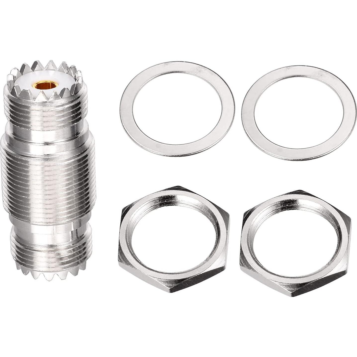 Conector de panel SO-239 Superbat hembra UHF 50 Ohm 2pcs