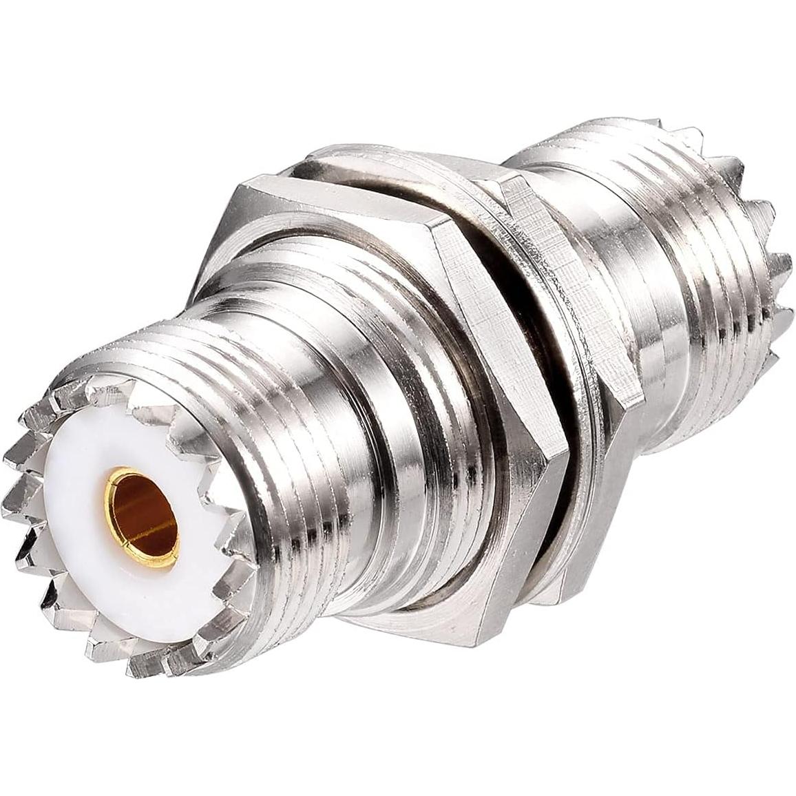 Conector de panel SO-239 Superbat hembra UHF 50 Ohm 2pcs