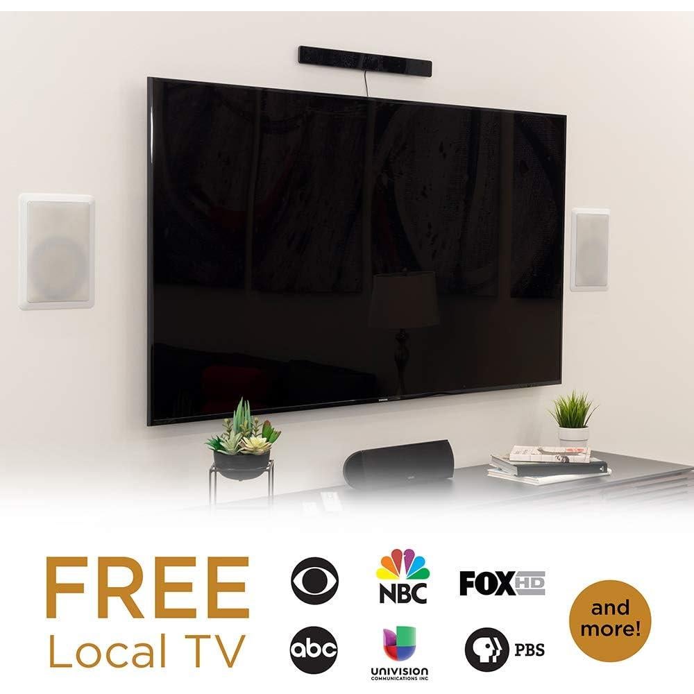 Antena de TV Amplificada UltraPro 47331, Diseño de Barra, 80 km