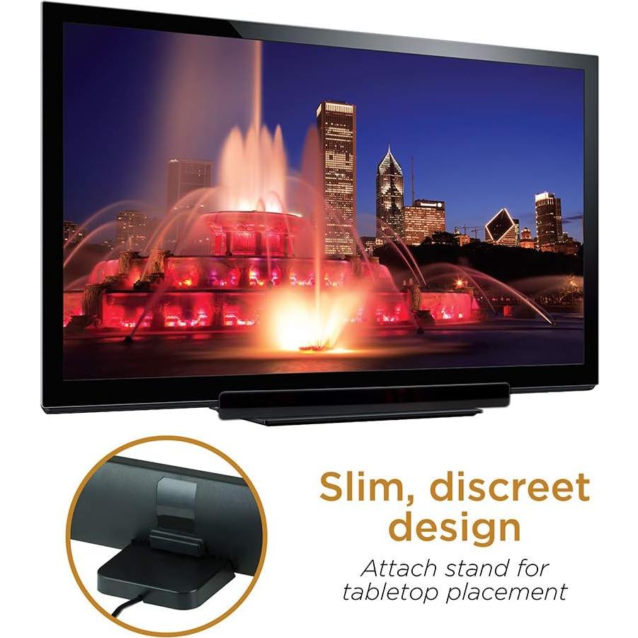 Antena de TV Amplificada UltraPro 47331, Diseño de Barra, 80 km