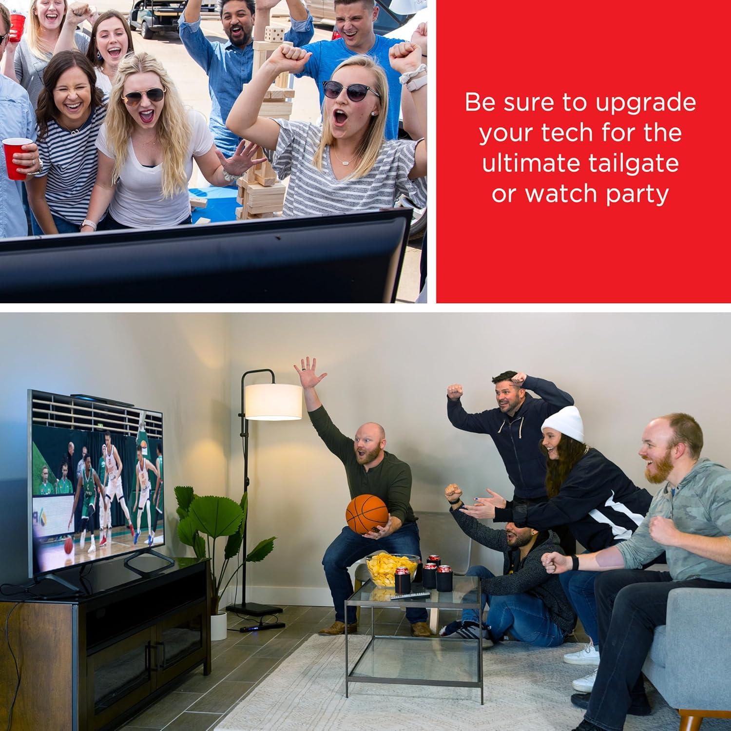 Antena de TV Amplificada UltraPro 47331, Diseño de Barra, 80 km