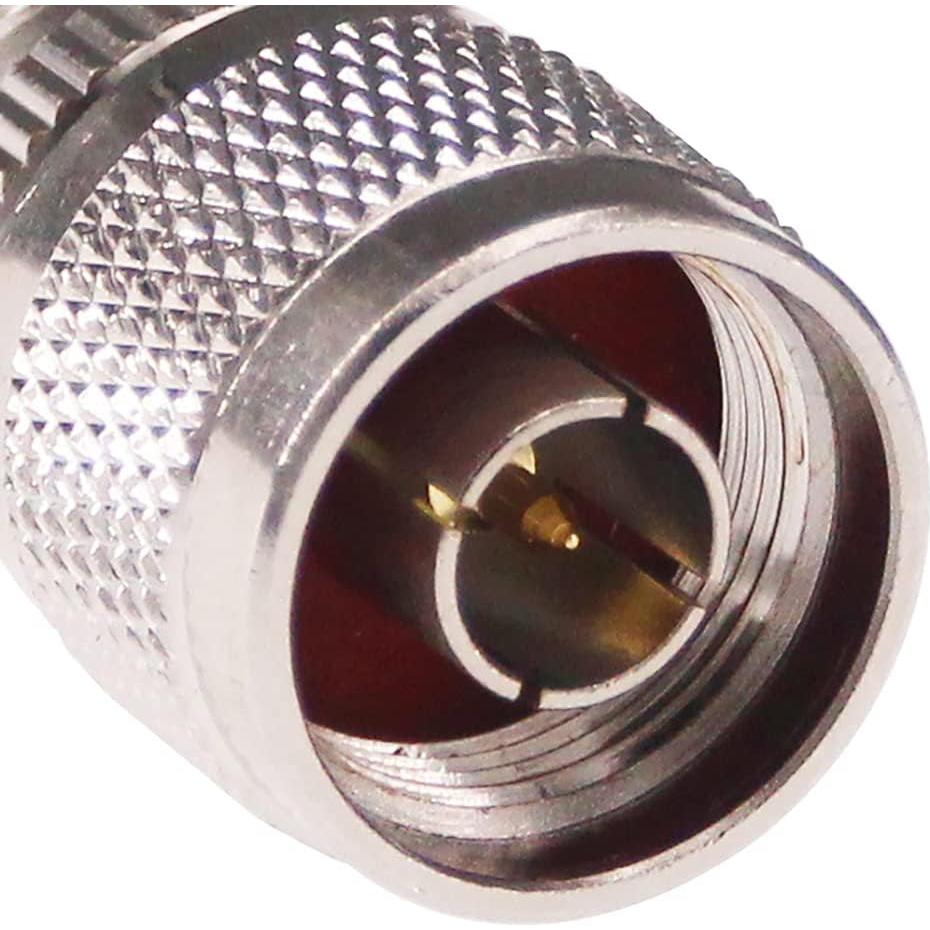 Adaptador RF N Macho a UHF Hembra SO239 2pcs Cobre Niquelado