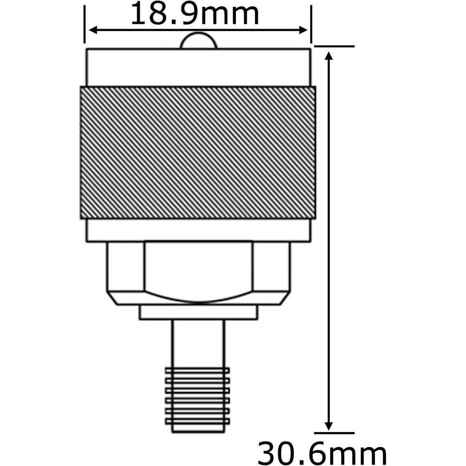 Adaptador UHF macho a SMA hembra Onelinkmore - Paquete de 2