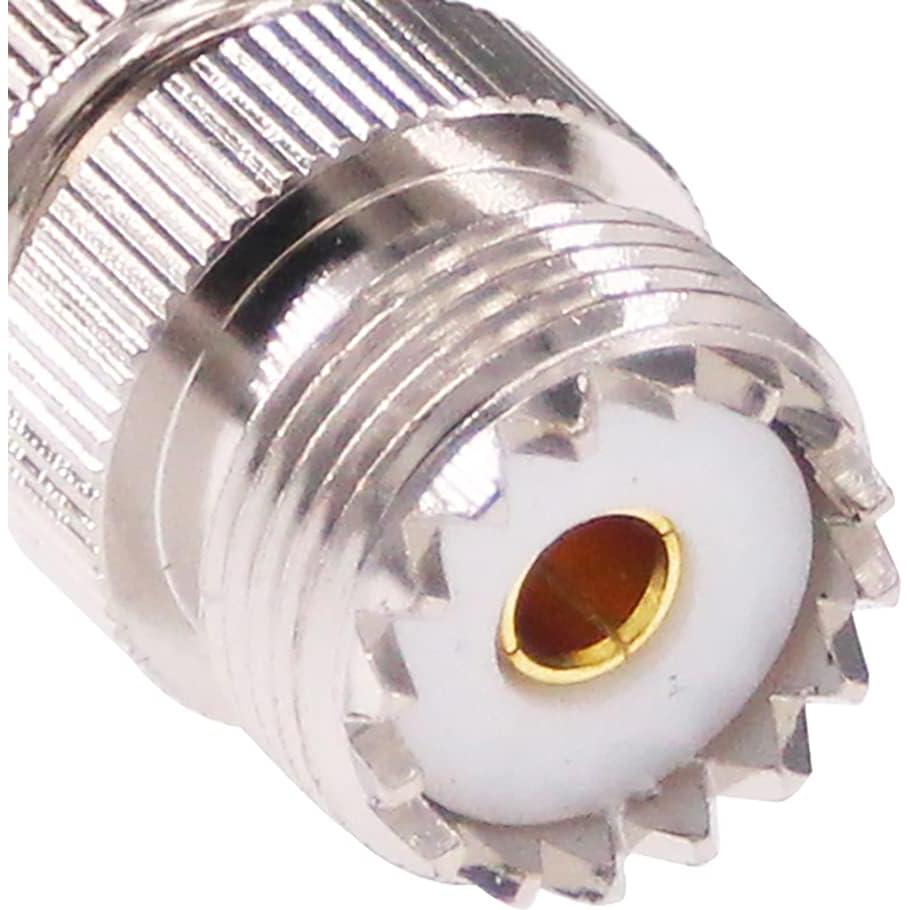 Adaptador BNC Macho a UHF Hembra 50 Ohm 2 Pcs RFaha