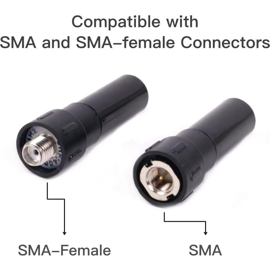 Antena UHF GRA-SH45 Shorty 4.5 cm SMA Femenino 2-Pack