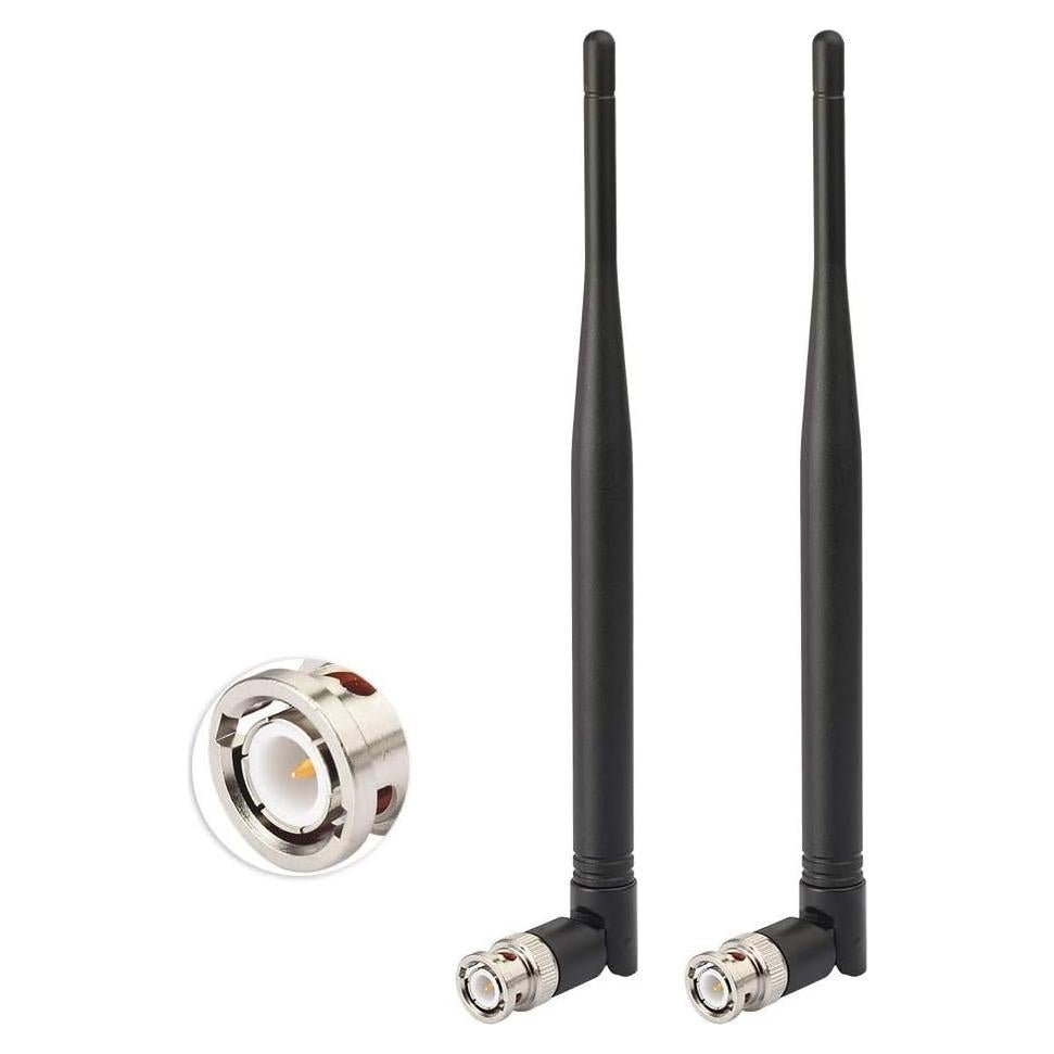 Antena UHF 400-960MHz Eightwood BNC Macho Paquete de 2