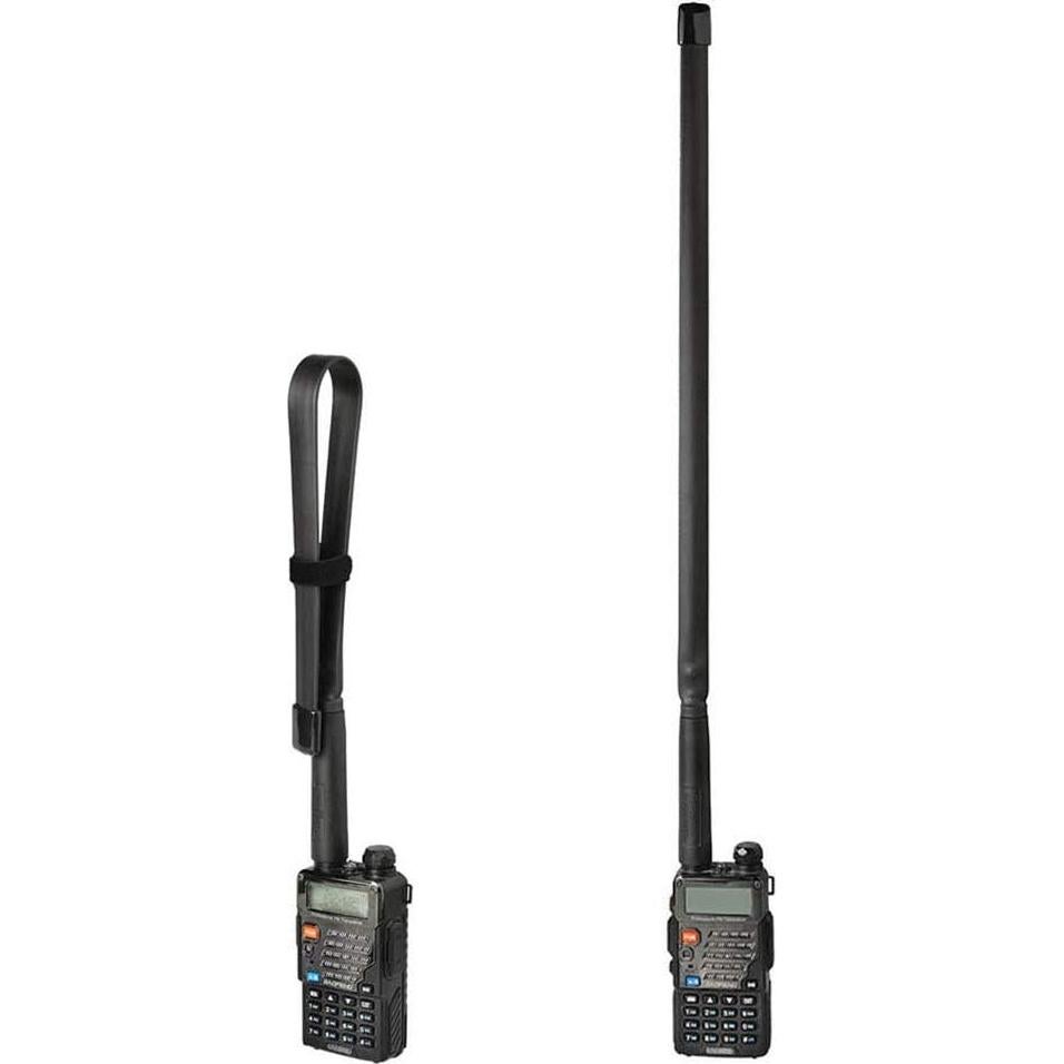 Antena de Radio Ham Plegable Bingfu VHF UHF 136-520MHz 47cm