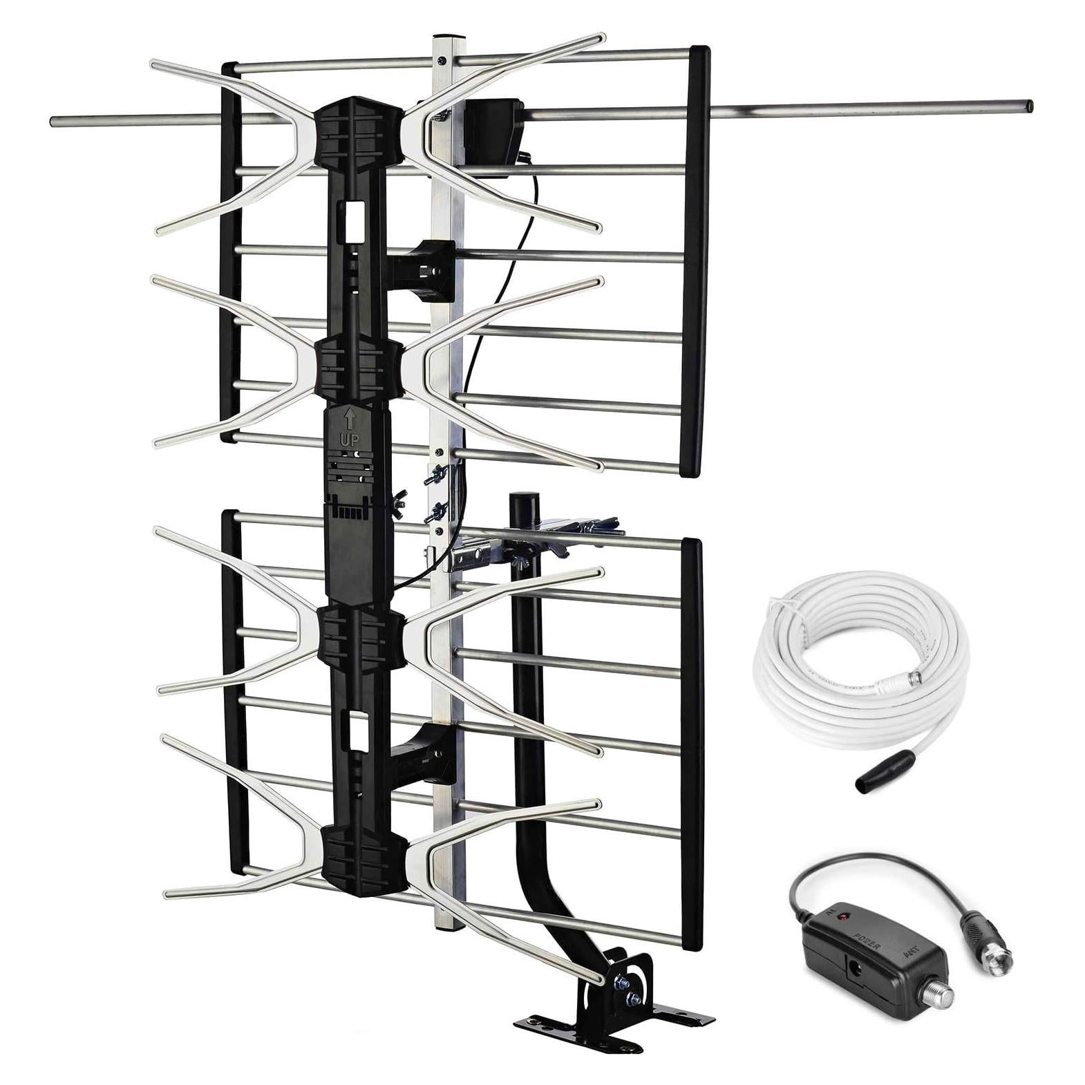 Antena Digital HD Exterior PBD 150 Millas Amplificada 4K