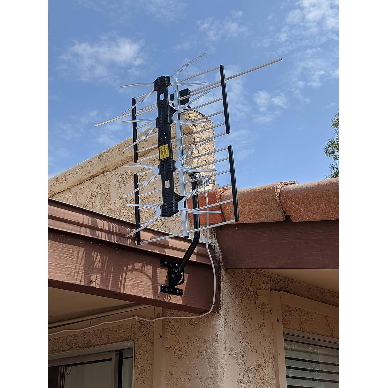 Antena Digital HD Exterior PBD 150 Millas Amplificada 4K