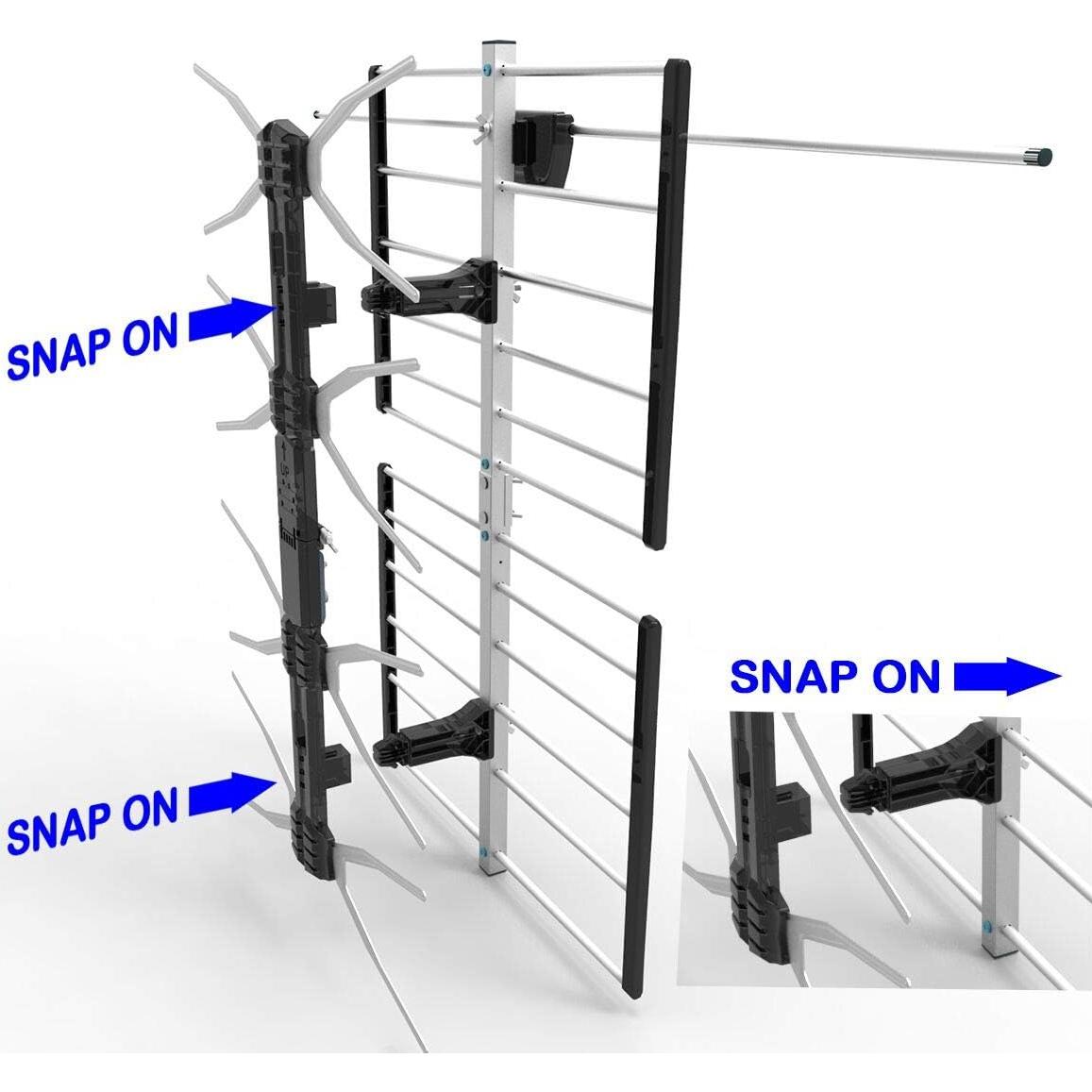 Antena Digital HD Exterior PBD 150 Millas Amplificada 4K