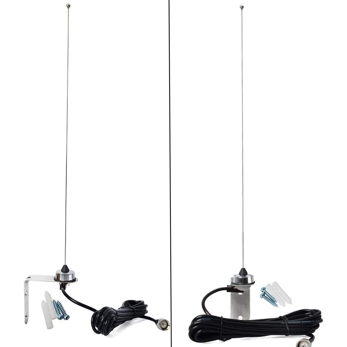 Antena VHF HYS NMO 144MHz con Soporte en L y Cable RG-58 4m