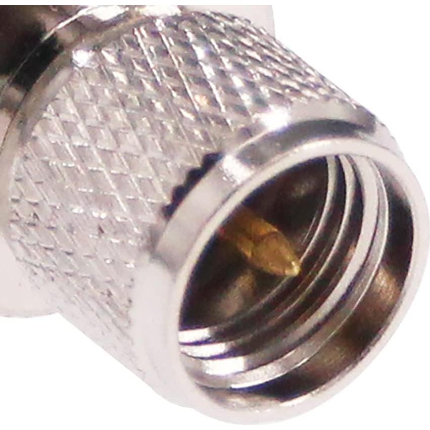 Adaptador Coaxial RF Mini-UHF PL259 a UHF SO239 - 2 Pcs