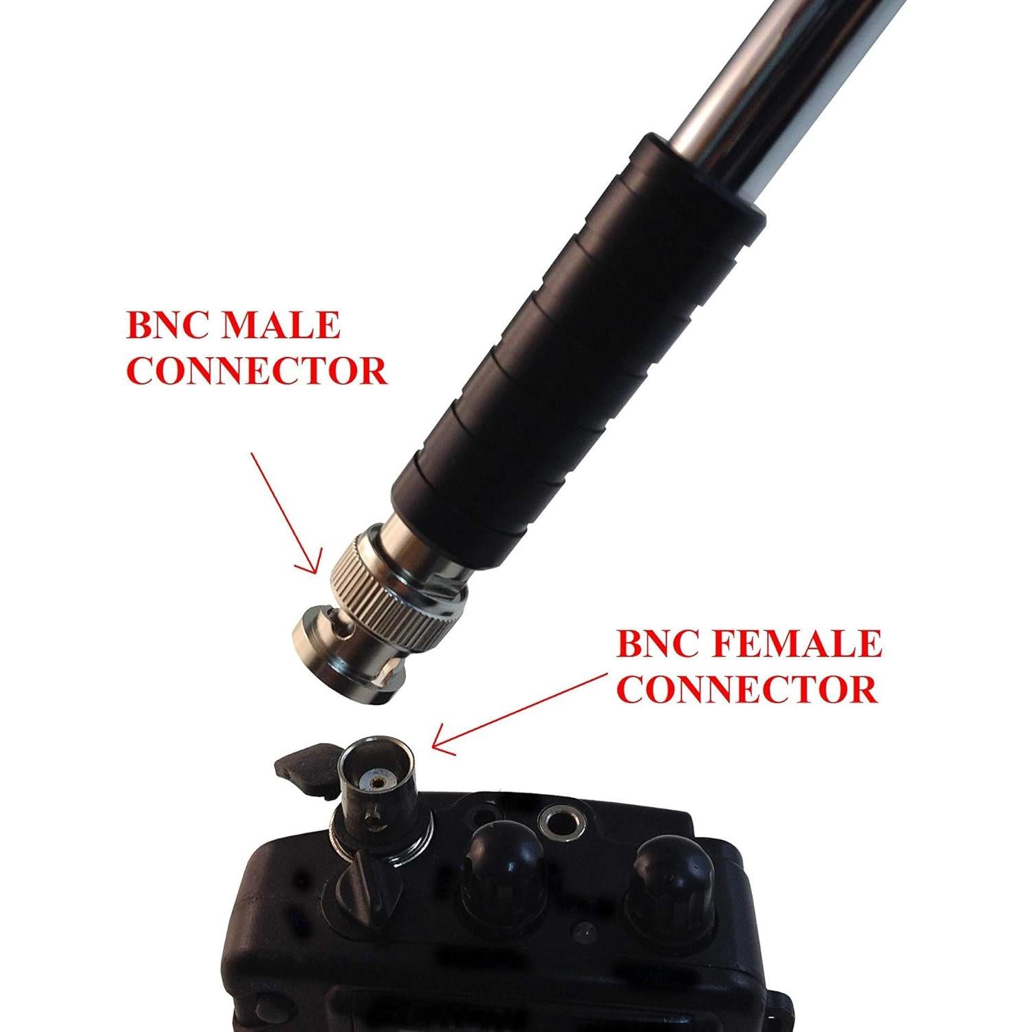 Antena Telescópica BNC Masculino Chiko 20-1300MHz 127cm